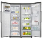 یخچال فریزر دوقلوی سام مدل RR65-RZ65/S-نقره ای ظرفیت 40 فوت